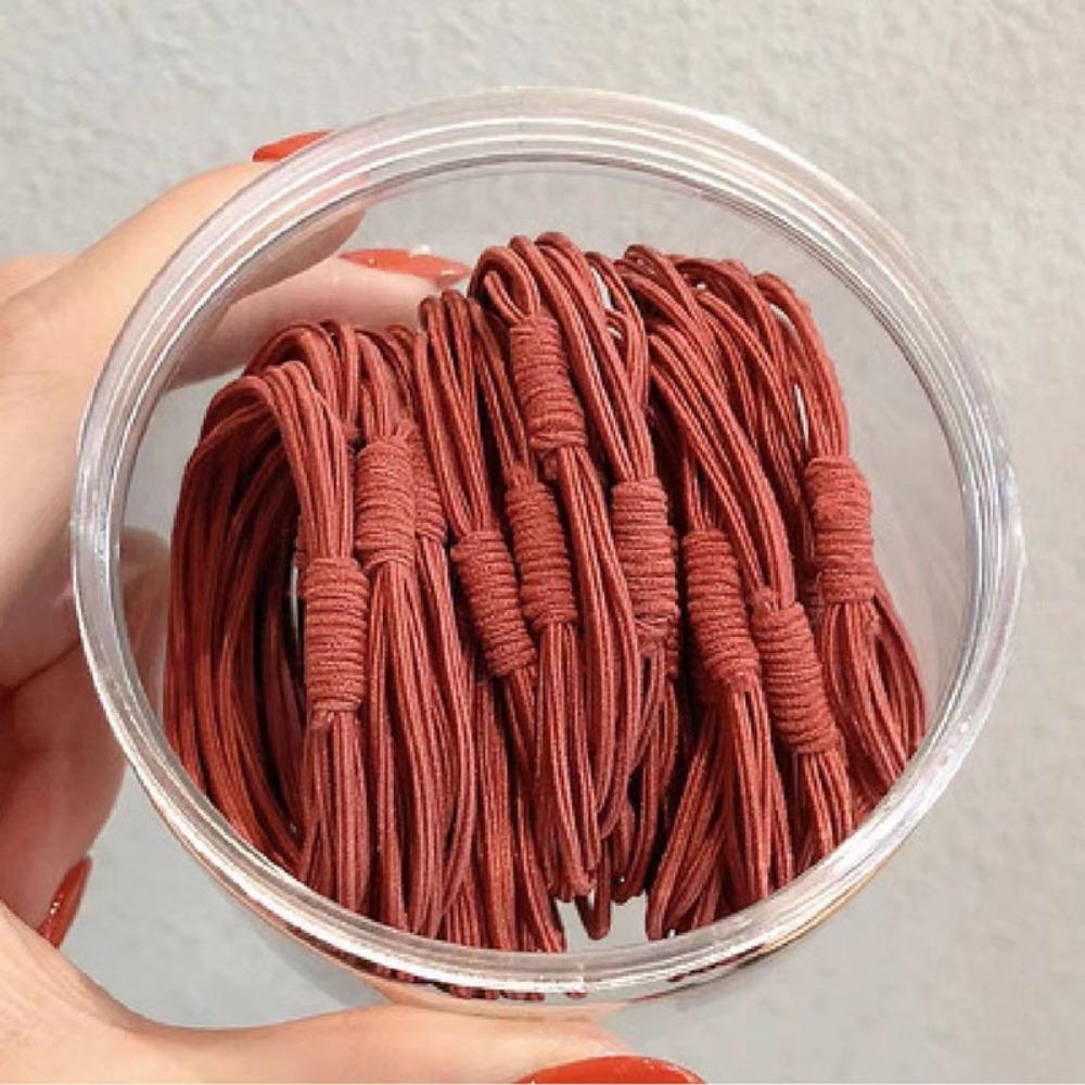 20Pcs Colorful Ponytail Hair Band Durable Hair Ties Ropes Fashion Hair Ring  Hair Accessories