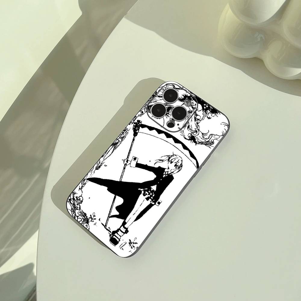 Anime-S-Soul -E-Eater Phone Case For iPhone 17,16,15,14,13,12,11 Pro Max,16Plus,XS Soft Black Cover