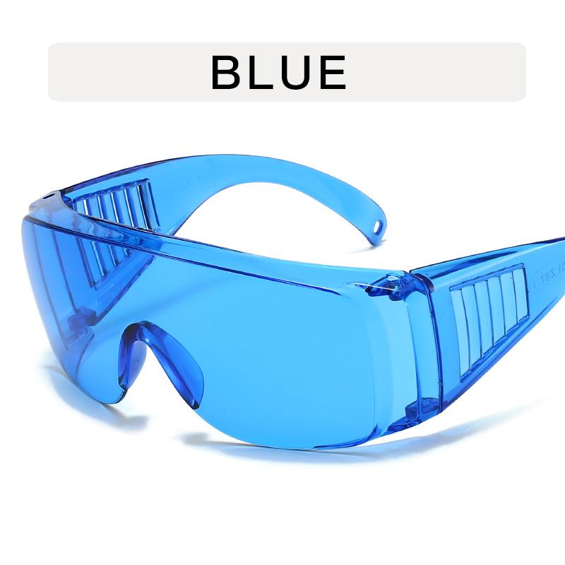 Large frame transparent goggles Personalized Internet celebrity glasses frame, Songkran goggles riding concave flat glasses