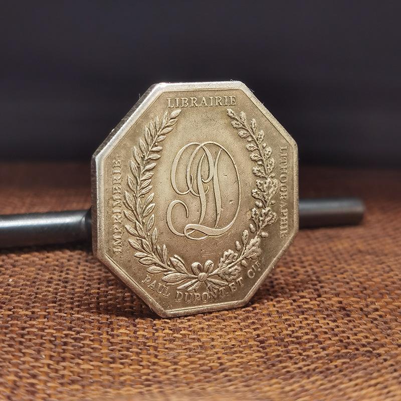 1796, France, Commemoration, Burgundy Kingdom, Recovered Octagon, Coin, Antique, Relief, Olive Branch, Christmas Gift, Stocking Stuffers