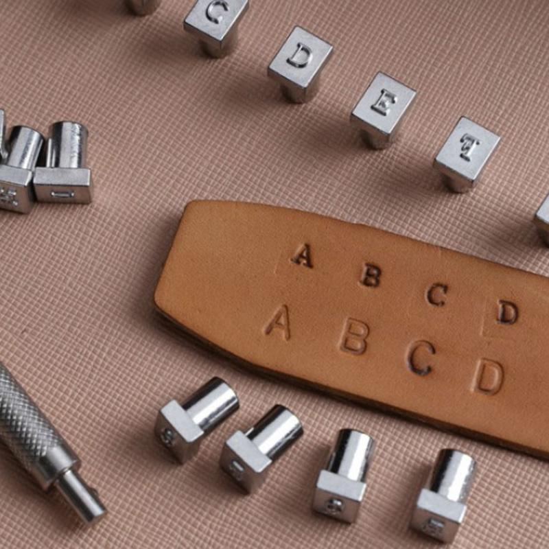36Pcs Steel Alphabet Letter Number Leather Stamp Punch Set Leather Craft