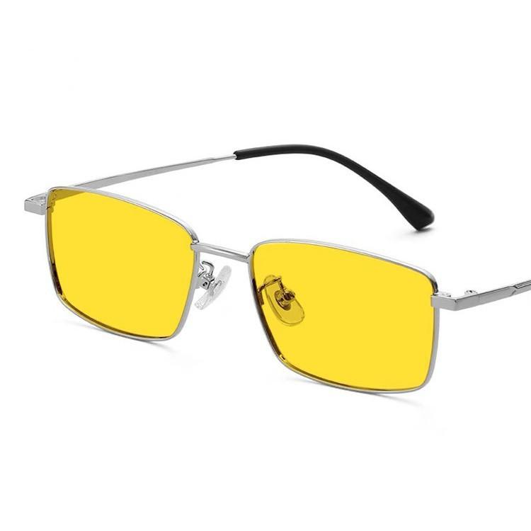 Photosensitive color-changing gold wire glasses frame night vision glasses Ruanshuai Sven square frame metal myopia glasses anti-blue flat glasses