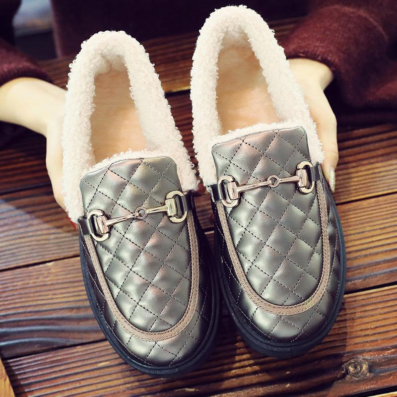 

Cloth shoes platform snow boots winter women s short cotton shoes Korean version versatile velvet thickened 41