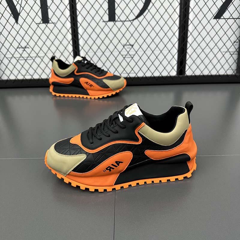 Spring and Autumn Casual Shoes Leather Platform Casual Sports Daddy Shoes