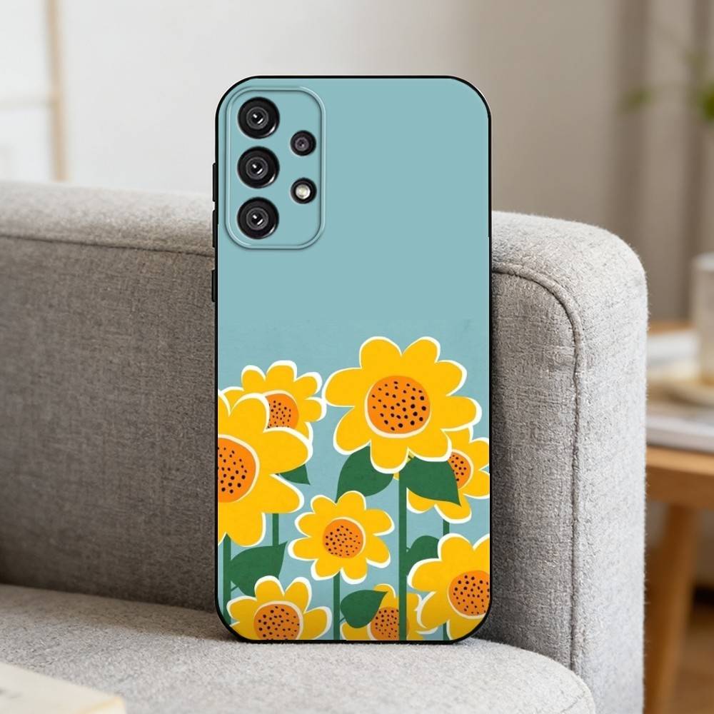 B-Beautiful Flowers   Phone Case For Samsung S25,S24,S21,S22,S23,S30,Ultra,S20,Plus,Fe,Note,10,9,5G Black Cover