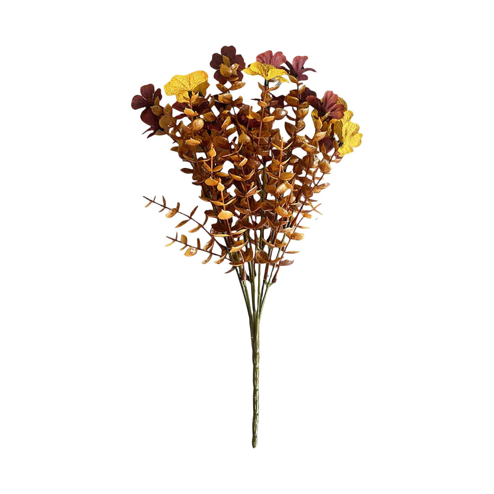 

Artificial Flowers Outdoor Fall Imitation Green Plants For Porch Planters Thanksgiving Decoration - Fake Plants For Garden, Fireplace, Front Door One Size