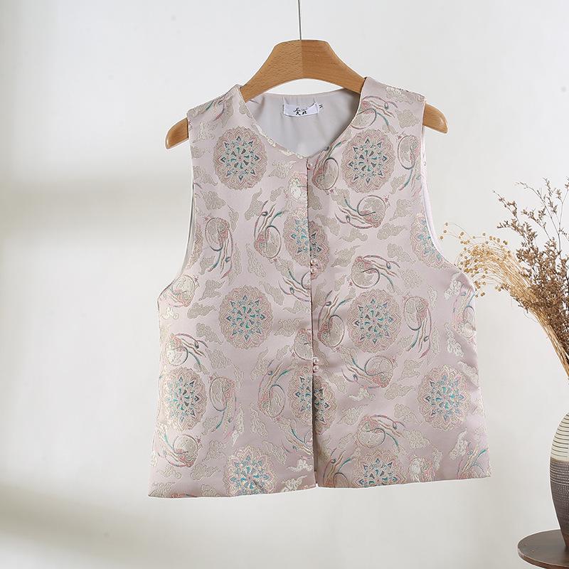 

Популярный в этом году жилет уникален и красив, а высококлассный вид — это жилет с розовой пряжкой для женщин. XXXL [Recommended 138-75kg] розовый