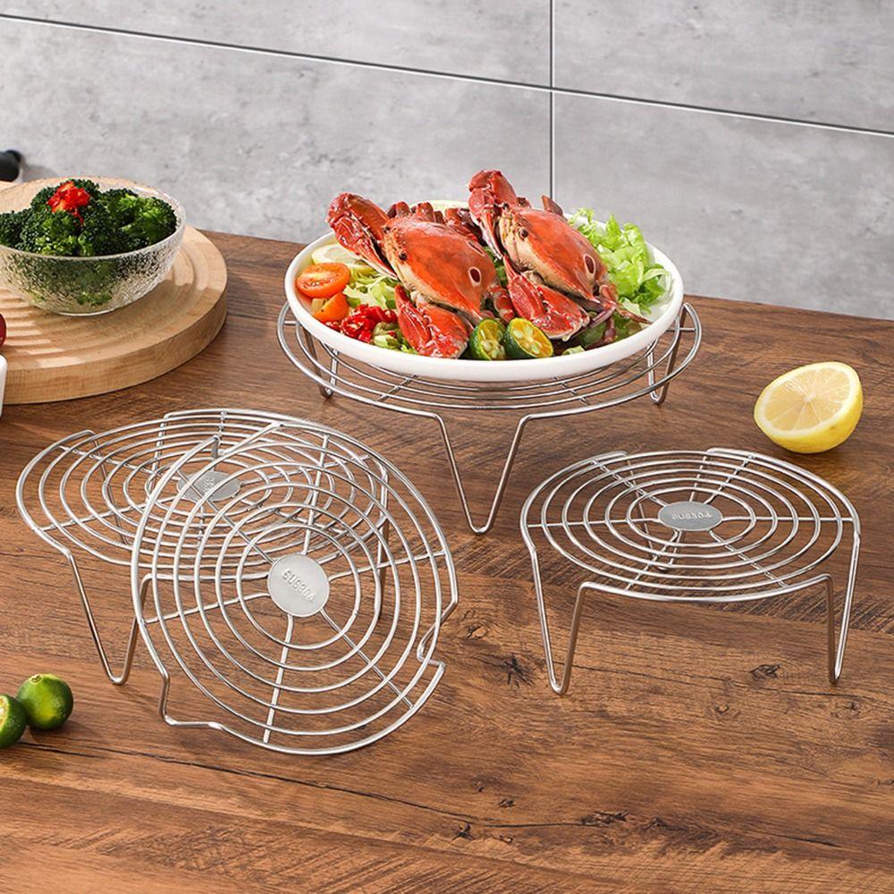 Thickened Food Steamer Shelf Heighted Foot Kitchen Steamer Holder  Steaming Dumplings