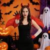 Halloween Bat Costume Accessories Bat Wing Evil Horn Headband Gloves for Halloween Party,Cosplay,Costume Ball,Carnivals