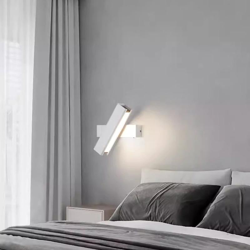 LED Indoor Wall Lamps Rotation Adjustable Bedside Lamp Modern Living Room Stair Wall Sconce Nordic Indoor Aisle Sconce Luminaire