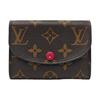 [Pre-Owned] Rosalie Coin Purse 'Brown Monogram Canvas/Fuchsia Pink' - Very Good #C5S306