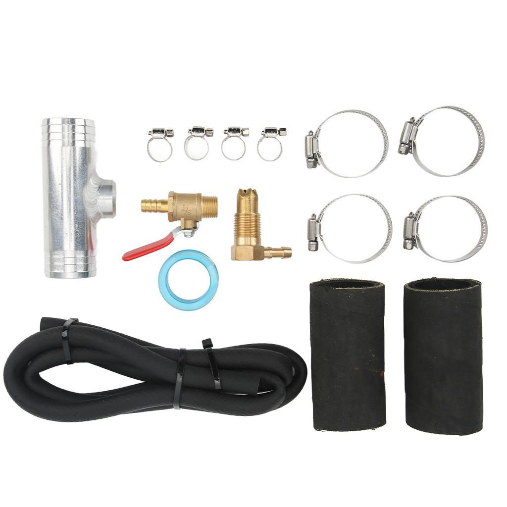 Auxiliary Transfer   Connector Kit with Fuel Pipe Connector Tee Clamp 11025 Replacement for       Trucks