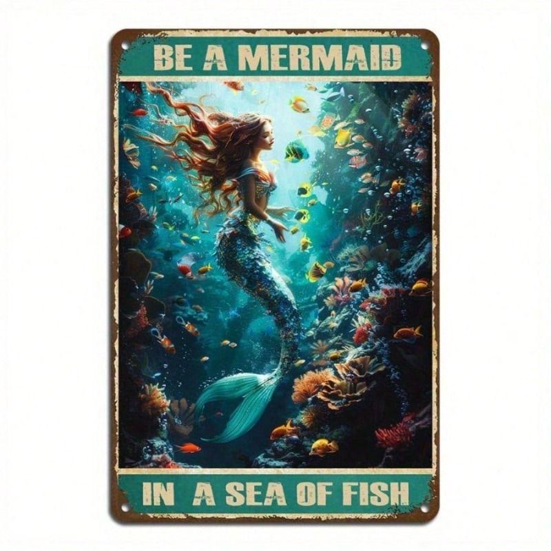 Vintage Metalen Blik Wandposter Bord 20x30cm