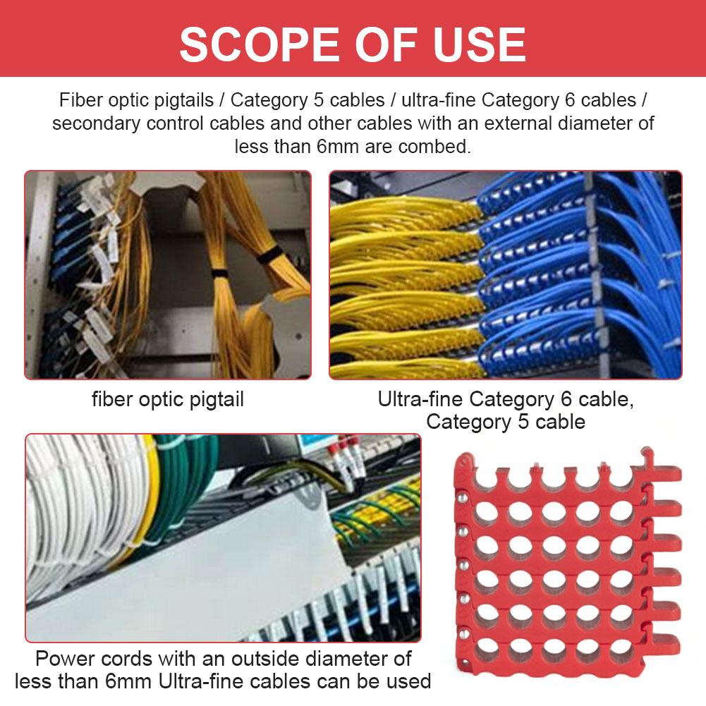 Cat 5 Cat 6 Network Cable Comb Machine Wire Harness Arrangement Tidy Tools for Computer Room Cable Fixer