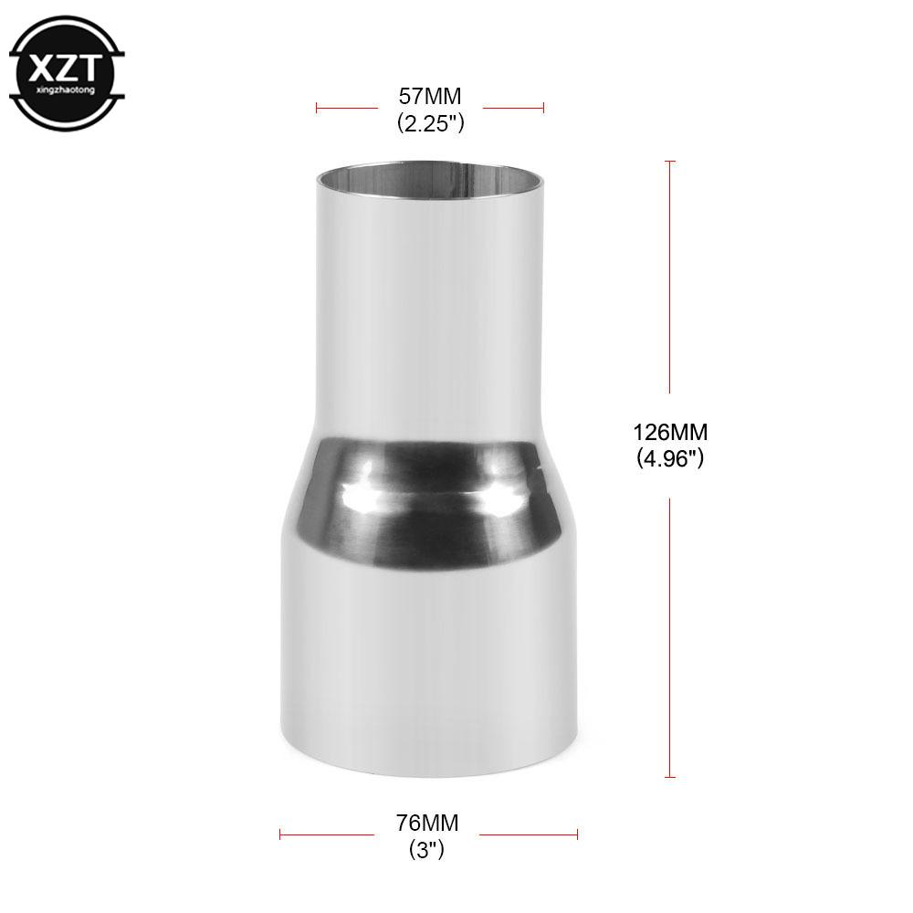 Univerzální nerezová ocelová standardní reduktorová trubka pro automobily 51-67 mm, 76 mm, 63 mm, 60 mm až 63 mm, 57 mm, 52 mm, 50 mm