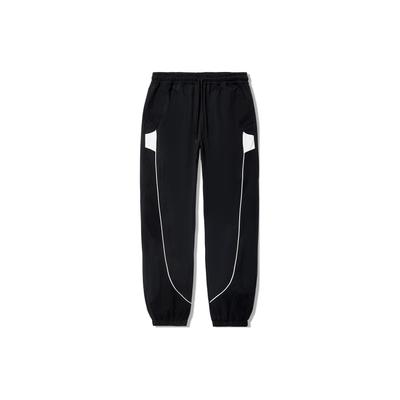 Li Ning Reignite Series Color Block Reflective Loose Knit Sports Pants Women Bottoms Black AYKU146-1