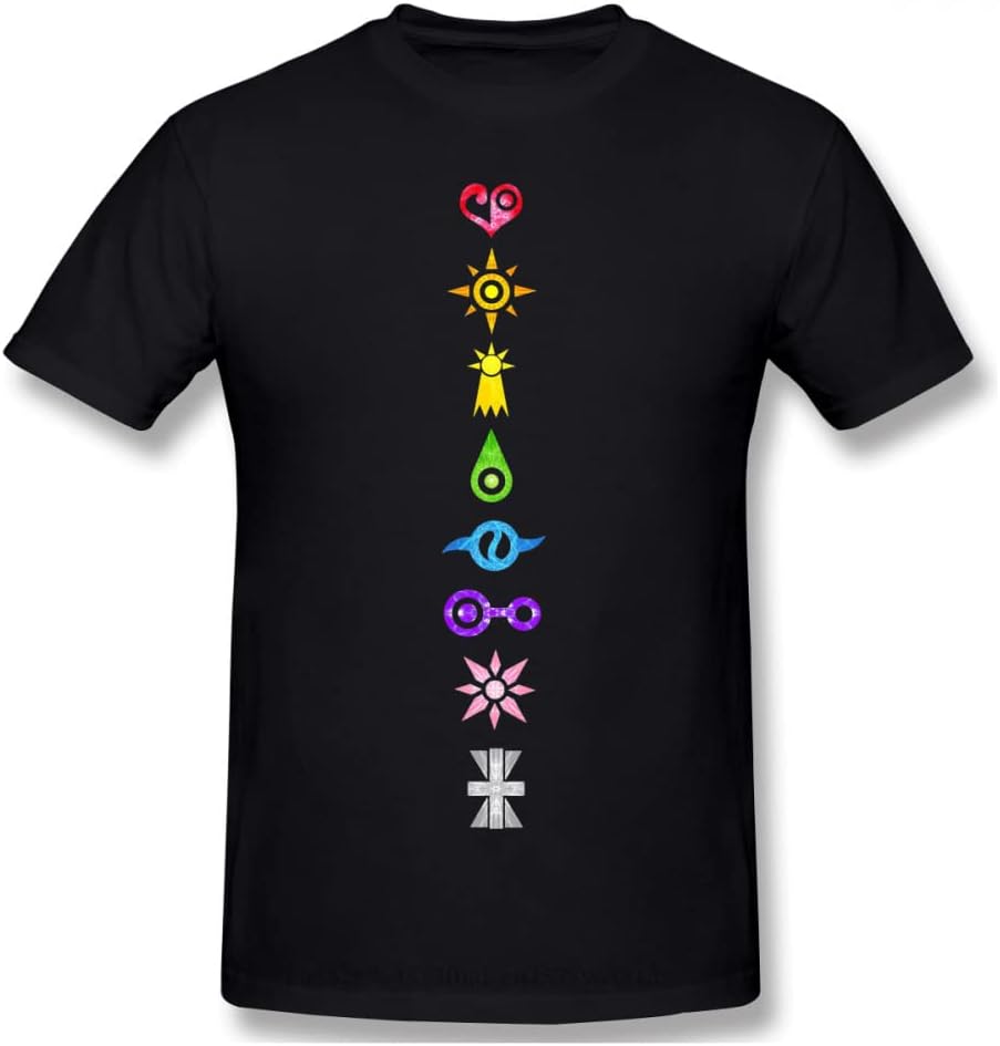 Digi Crests Hip Hop Tshirt Digimon Agumon Tai Matt Gabumon Sora Adventure Anime Casual Size S-6XL Summer T-Shirt for Men Women L чёрный