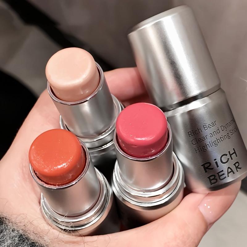 Face Makeup Highlighter Stick Shimmer Contour Highlight Cream Clear Natural Brighten Cheek Color Water Gloss Gel Highlight Blush