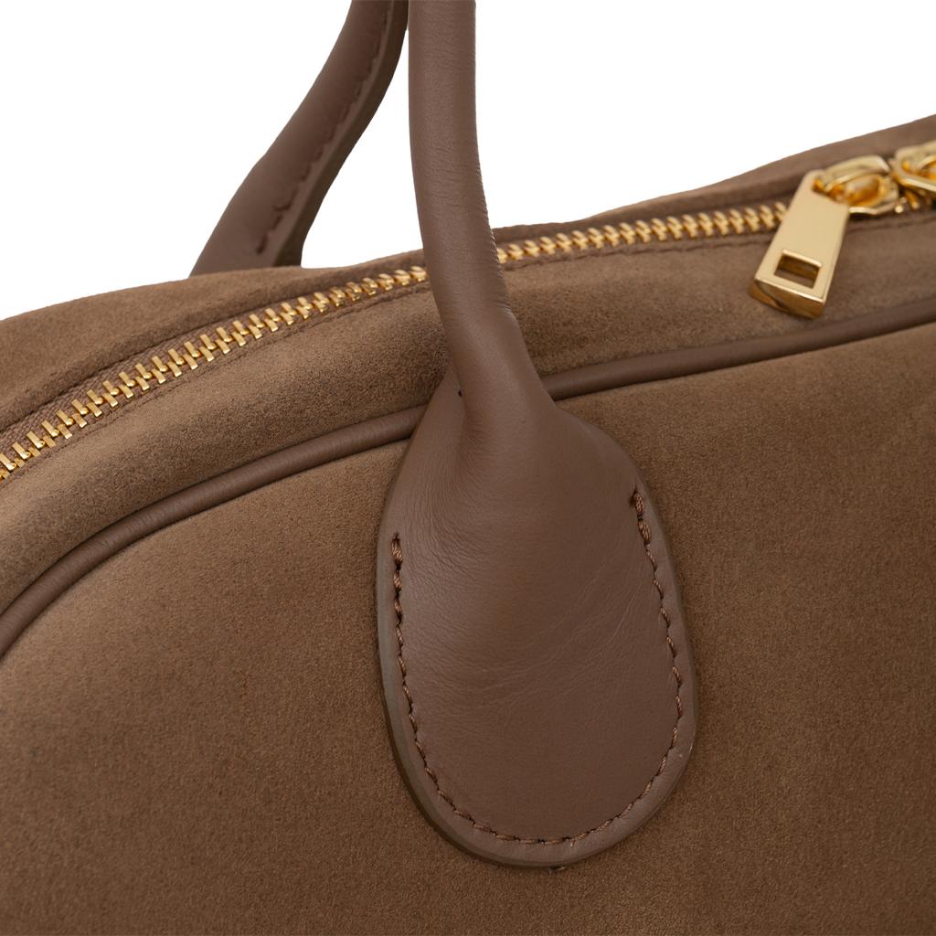 Torebka Damska Zamszowa Vera Pelle Fonda Taupe