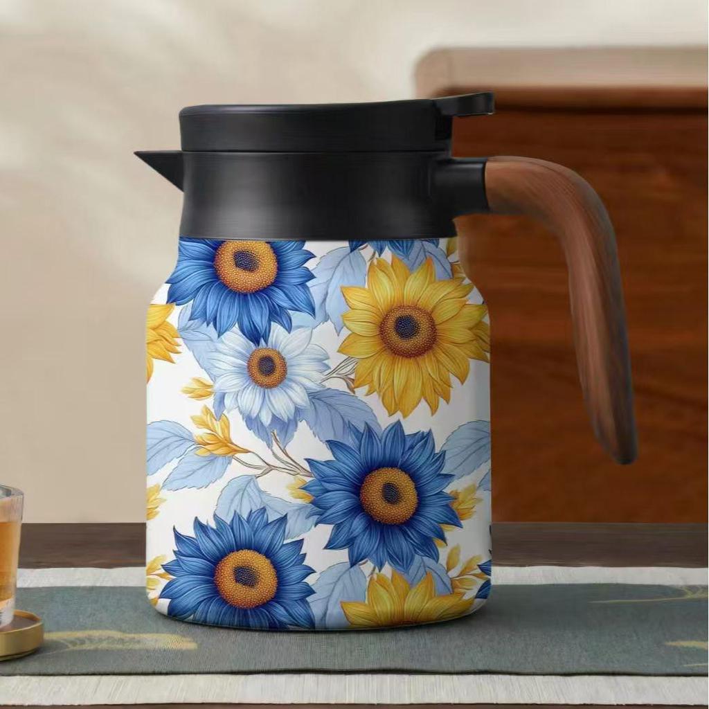 316 Stainless Steel Large-Capacity Thermos Flask with Tea Steeping Chamber