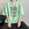 Unisexs Cotton Tshirts White 5XL Unisexs Oversized T Shirt Summer Casual Wear Letter Anime Print Tee Shirts for Unisex Male Clothes