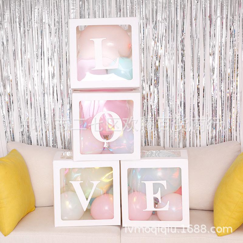 Transparent Balloon Gift Box for Birthday, Proposal, or Party Decoration
