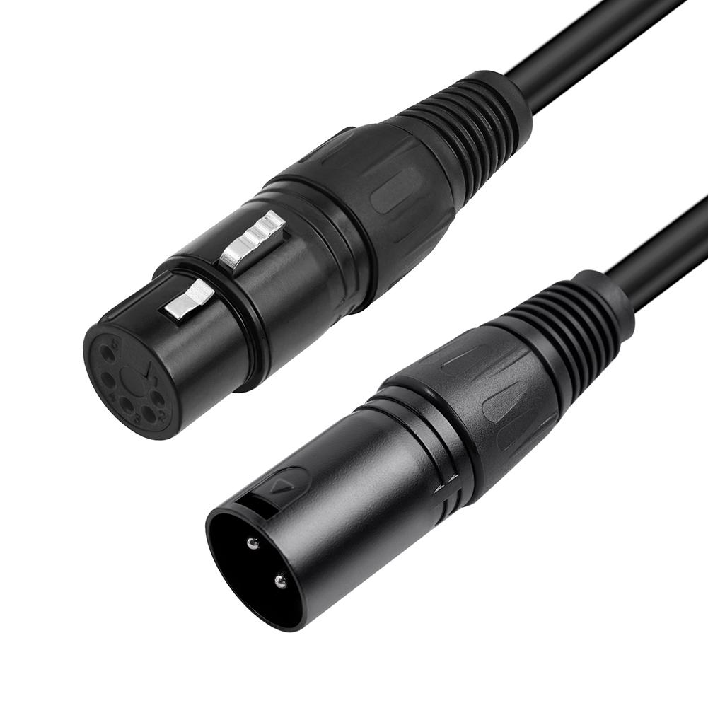 XLR Male 3 Pin To XLR Female 5 Pin Audio Cable DMX Adapter Cable DMX Stage Light Cable for Microphone DMX Stage Light Turnaround