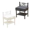 Doll House Nightstand 1/12 Scale Realistic Iron Dollhouse Furniture Imaginative Play Hobbyist Dollhouse Accessory