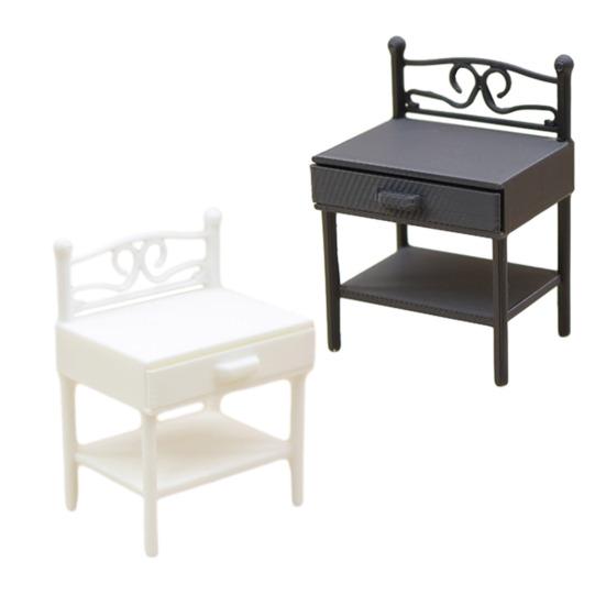 Doll House Nightstand 1/12 Scale Realistic Iron Dollhouse Furniture Imaginative Play Hobbyist Dollhouse Accessory