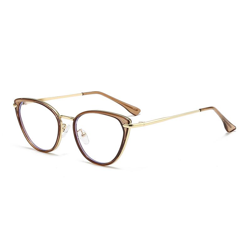 Transparent Cat Eye Computer Glasses Frame Women Men Anti Blue Light Round Eyewear Blocking Optical Spectacle Eyeglasses