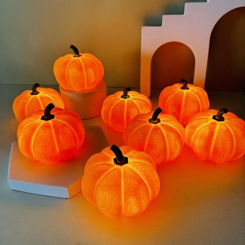 Halloween Pumpkin Night Light Bedroom Bedside Sleep Dorm Mini Table Lamp Desktop Decor Ins Style