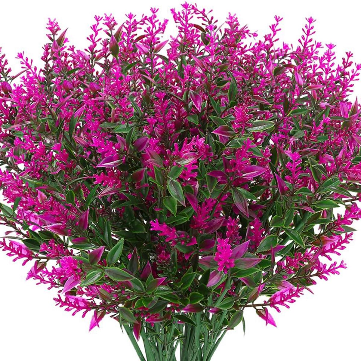 

Artificial Flowers Cheap Plastic Lavender Fake Plants Grassland Outdoor Wedding Home RoomWreath Garden Decor DIYPhotography Prop 10 pcs