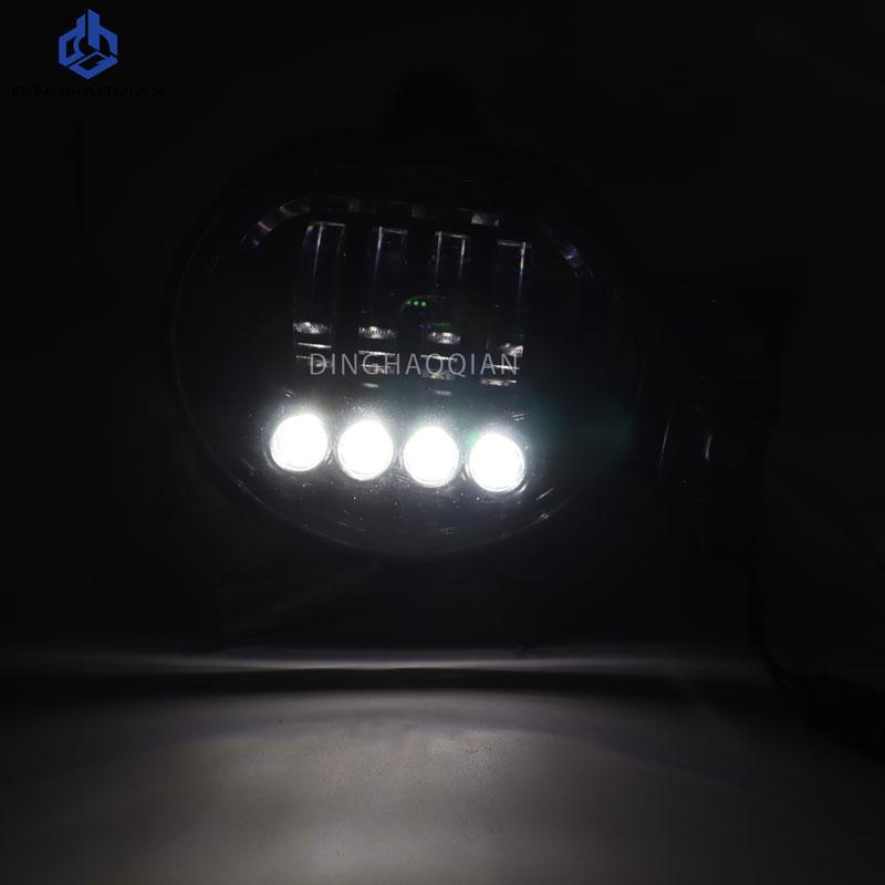 LED Fog Lights for Dodge Ram 1500 2002-2008 2500/3500 2003-2009 Durango Truck 2004-2006 with Angel Eye Fog Lamp Waterproof 12V