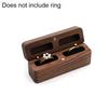 1PC Ring Earring Holder for Wedding Proposal Soft Lining Double Slot Walnut Wooden Romantic Ring Box Gift Display Packaging Case