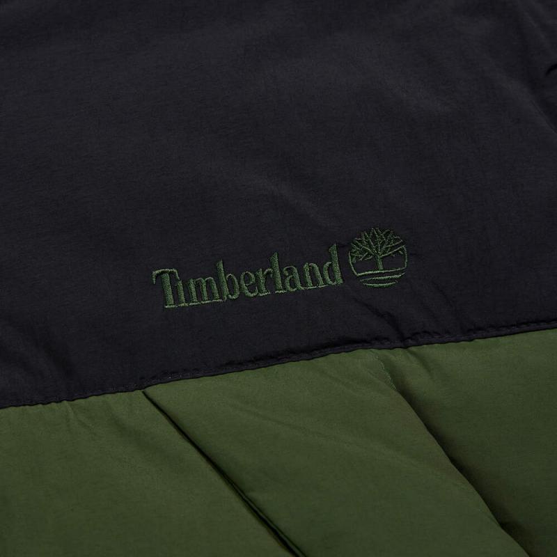 Timberland Durable Water Repellent Hooded Comfortable Warm Cotton Jacket Men Jackets Green A6653-EIO