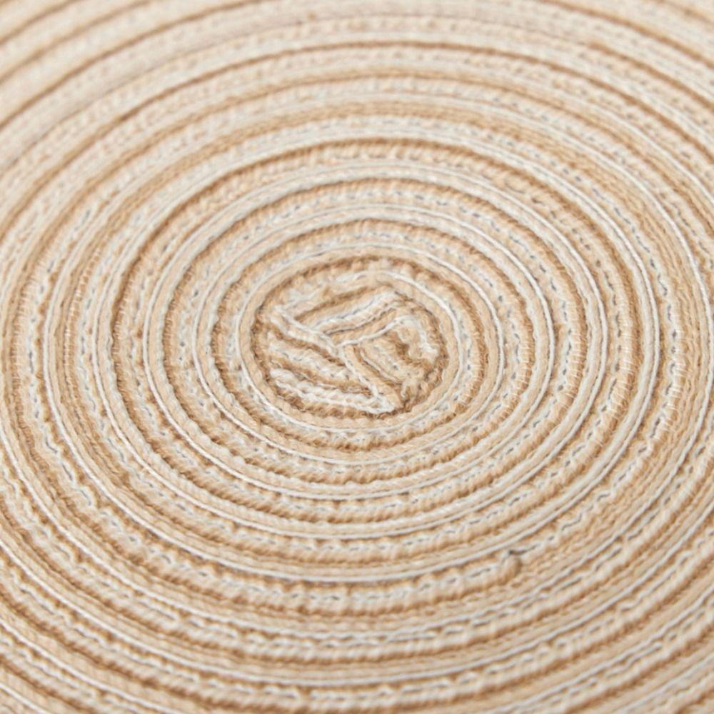 Nordic Style Dinner Placemat Tassel Woven Cup Mat Vase Pad Round Ramie Placemat  Dining Table