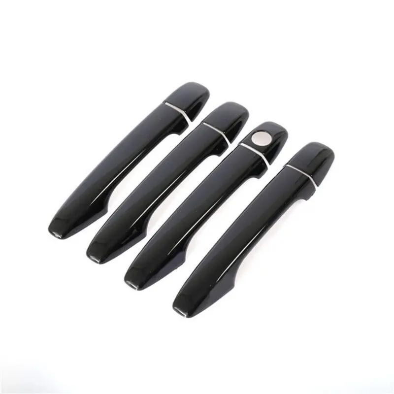 Door Handle Cover For Subaru Forester SJ 2013 2014 2015 2016 2017 2018 Glossy Black Pad Sticker Overlay Styling Accessories