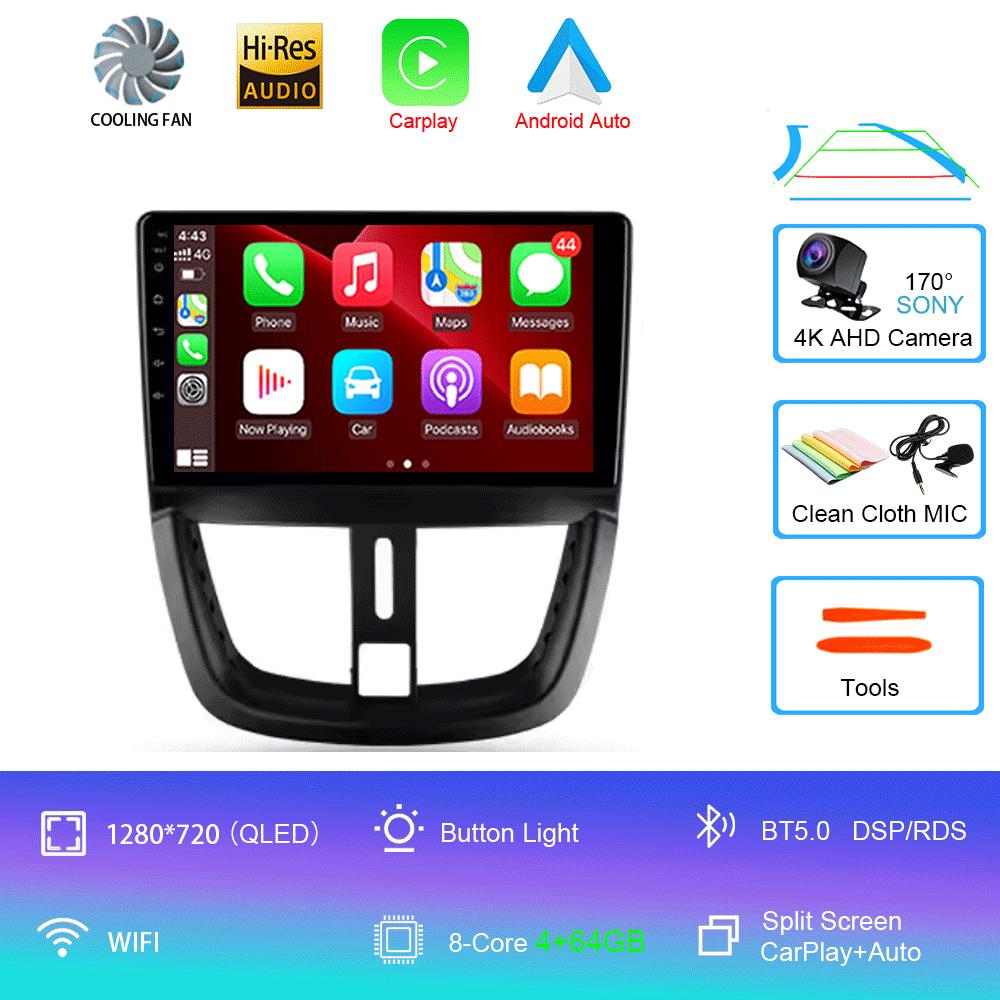 Android 14 For Peugeot 207 2006 - 2015 Car Radio Multimedia Video Player Navigation GPS No 2din 2 Din Dvd