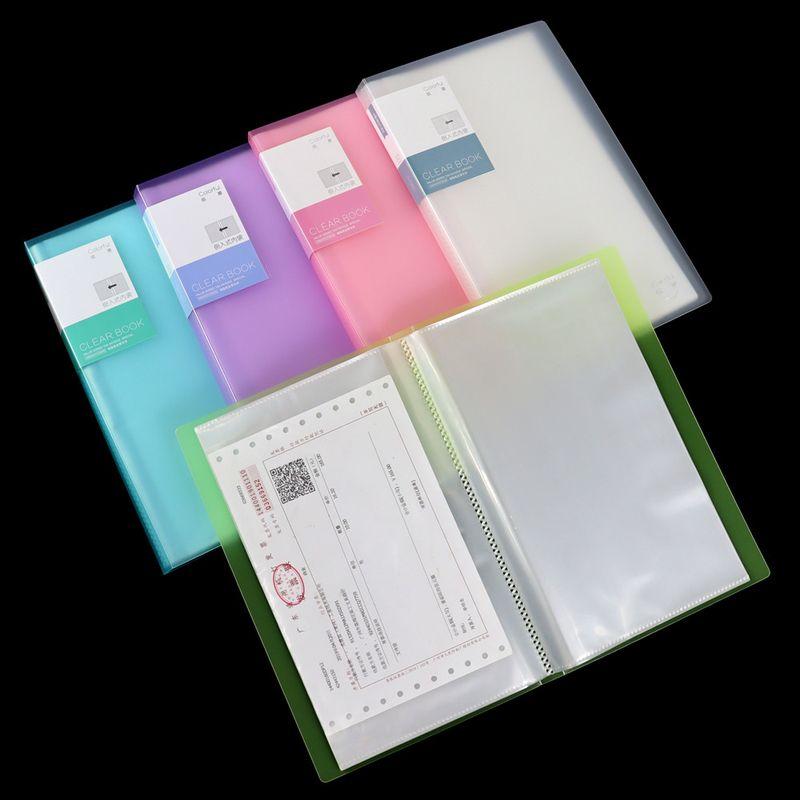 A5 Folder VAT Special Invoice Storage Multi-Layer Transparent Loose-Leaf Binder Bill Documents Check Holder Financial Use