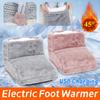 Elektrische Heizung Fußwärmer USB-Aufladung Fleece Weich Warm Fußabdeckung Waschbar Winter Füße Heizkissen Für Zuhause Schlafzimmer Schlafen