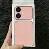 Premium Executive Leather Case for Vivo Y77 5G Large Window Lens Protector Cover