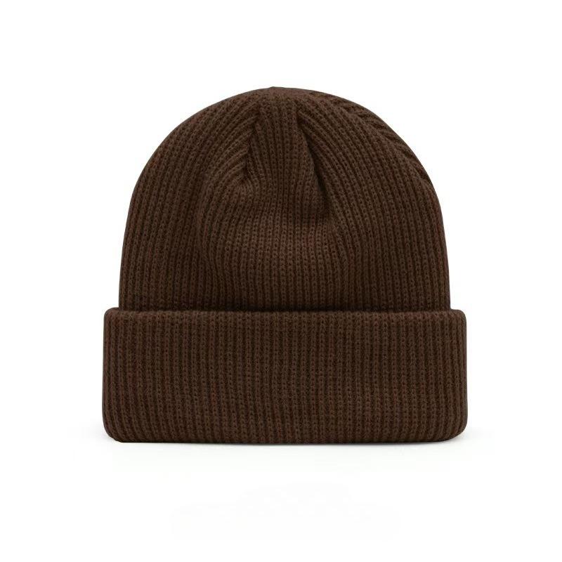 

Color Caps for Autumn Winter Men Short Autumn Beanie Ribbed Knitted Hats For Men Women Short Melon Winter Hat Head Cap WomenHat