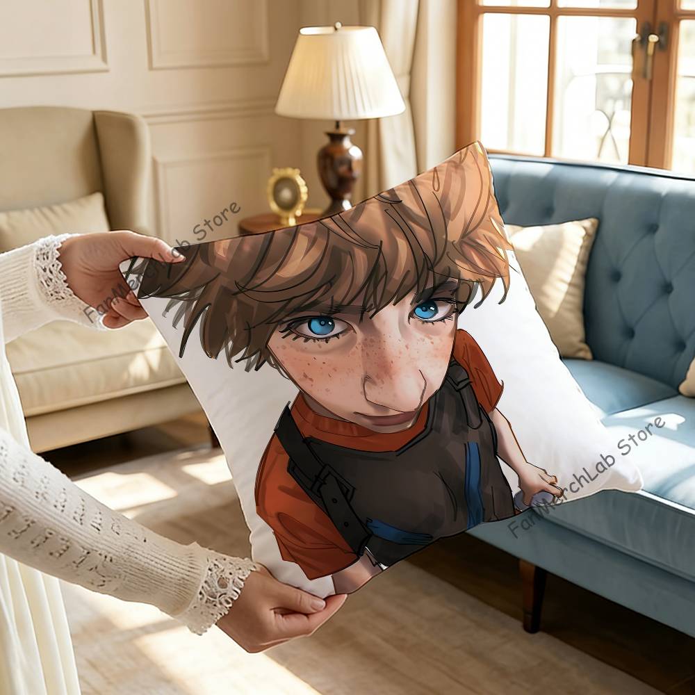 Cartoon PPercabeth Fanart Pillow Case Ultra Soft Skin Friendly Fabric Cloud Like Comfort Concealed Zipper