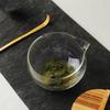 Glass Hammered Matcha Bowl Tea Set Japanese Style Tea Ceremony Cup with Spout for Whisking Matcha Beginner Tea Accessories