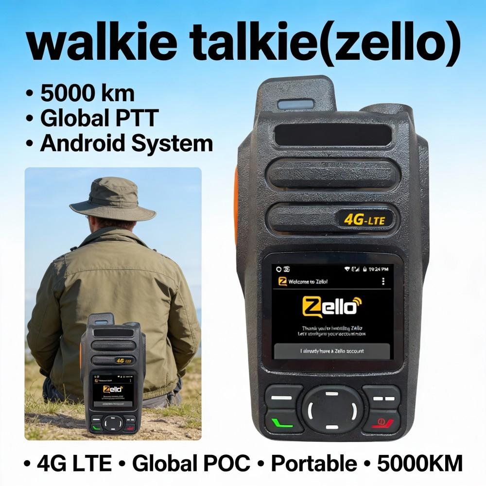 Öffentliche Zello-Gegensprechanlage POC-Gegensprechanlage GPS 4G Bluetooth tragbare WIFI-Mini-Gegensprechanlage