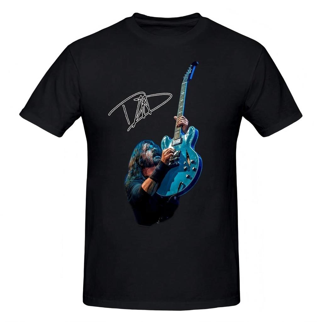 Dave Grohl Live Guitar with Signature Rock T-Shirt