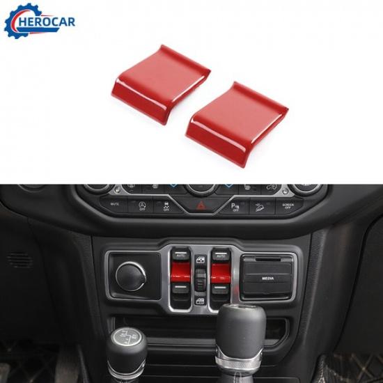 Center Console Window Lift Switch Adjusta  Button Cover Trim For Jeep Gladiator