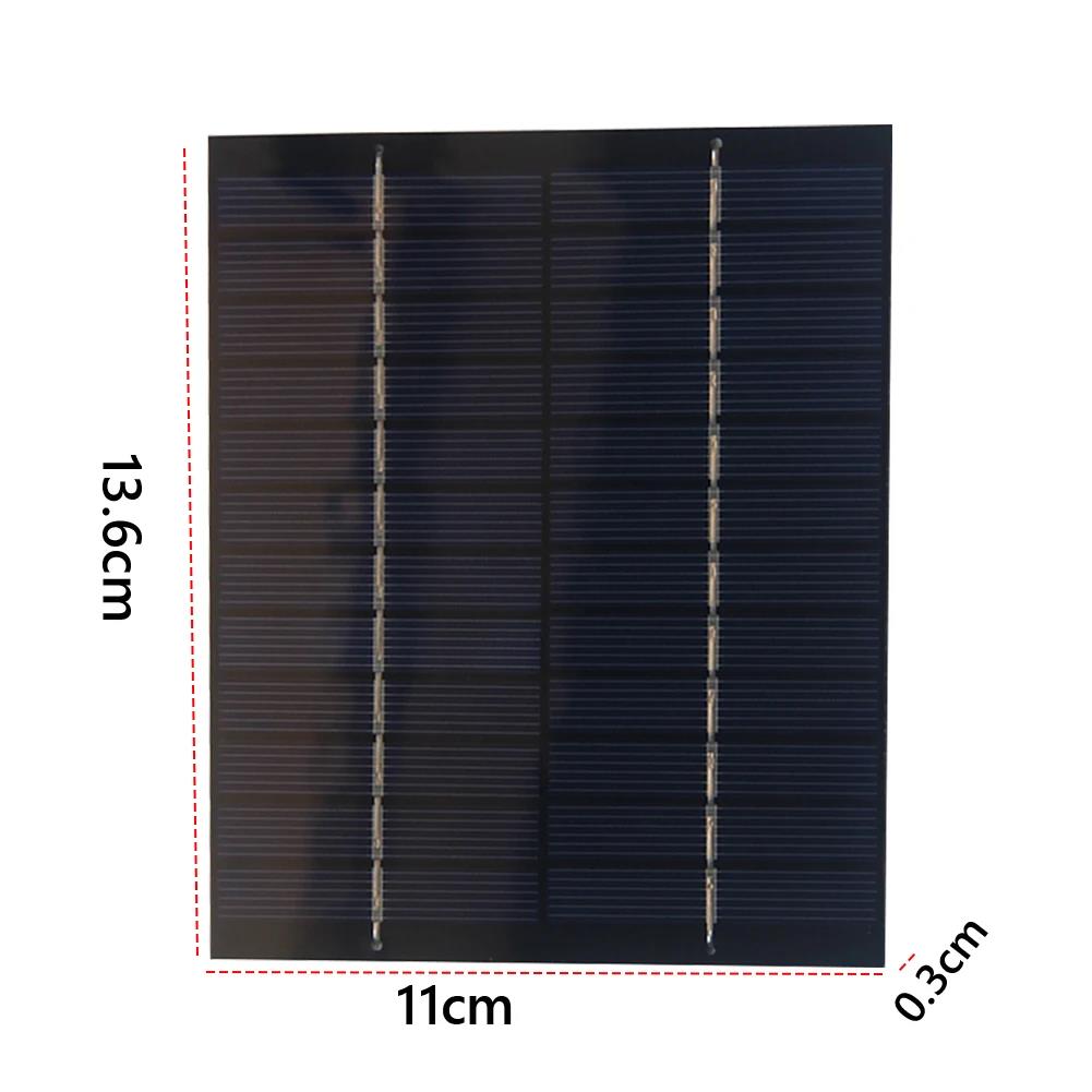2W Portable Solar Panel 4V5V/6V/12V Outdoor Hiking And Camping Waterproof Portable Charger Mobile Phone Charging Bank Charging 4