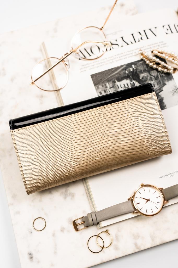 PTN LJ-42122-0650 Black-Gold women's wallet