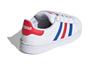 Adidas Originals Superstar Collection Abrasion Resistant Low top Toddler Shoes White Blue Red Infant And Toddler FV3691